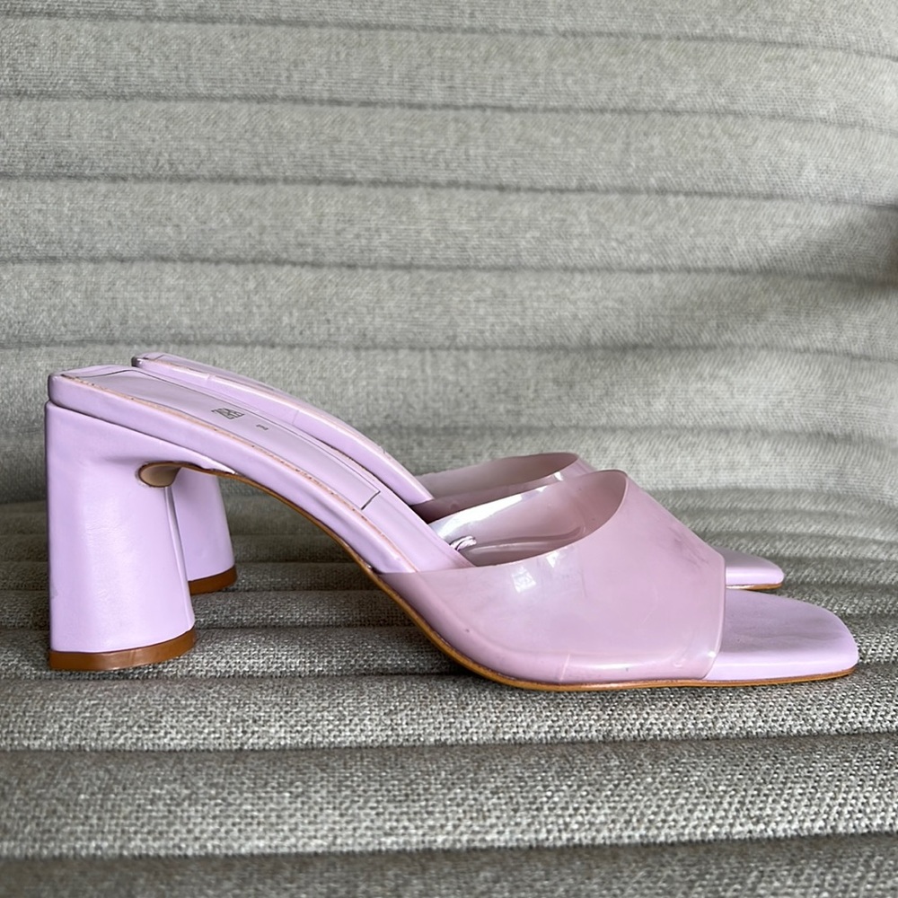 ZARA POLLY POCKET Lilac Sandals/Mules *never worn*